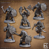 Blackcrag Mountian Orcs 3D-printed model